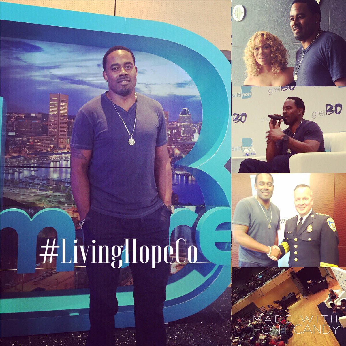 LivingHopeCo1's tweet photo. Great wknd w/ #talent client @LammanRucker at the @BmoreReunion. Such a great city to support. #travel #tourism https://t.co/UzpV8MUCy4