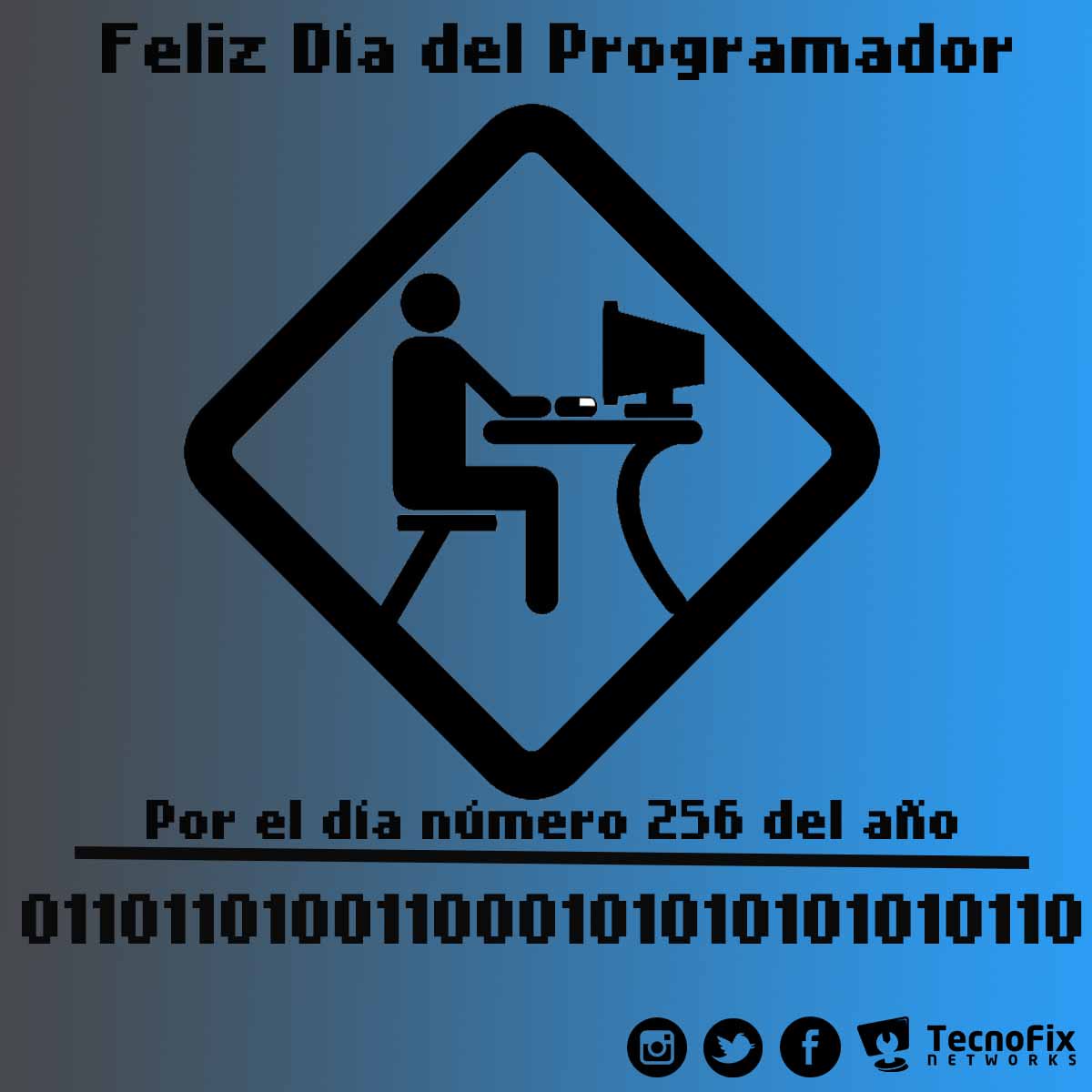 TecnofixNet's tweet photo. #FelizDíaDelProgramador. ¿Sabías que es celebrado los días 256 de cada año? #TecnoFixNetworks #Caracas #TenoFixTips https://t.co/xtPT1YBKW0