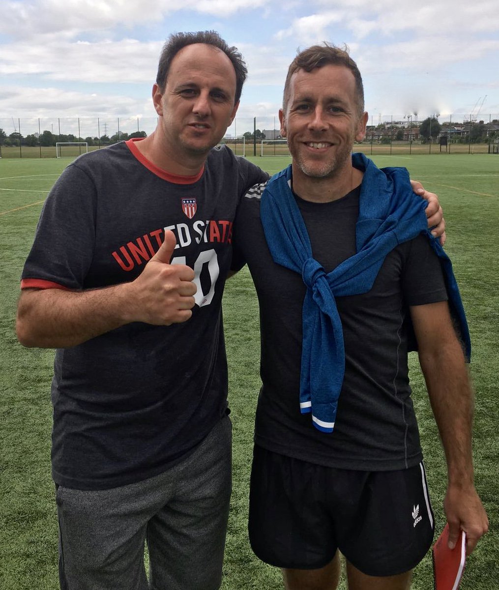 New friend + Brazil GK legend Rogerio Ceni - thanks again for coming to training <a href="/SportingHackney/">Sporting Hackney FC</a> #Legend #Brazil