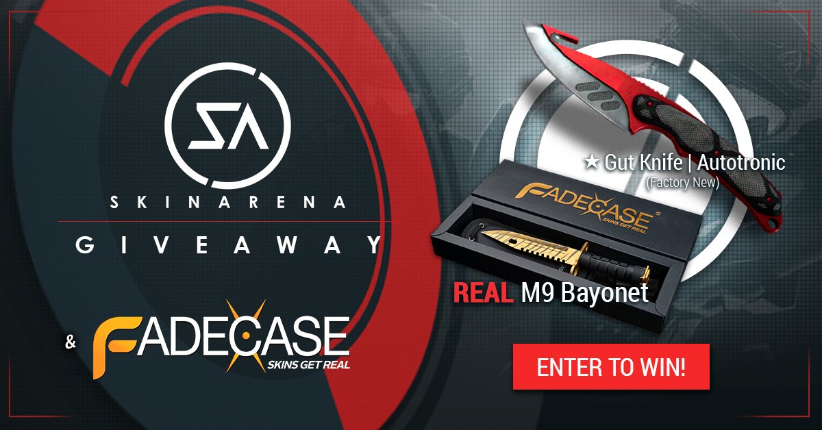 SkinArena and <a href="/fadecase/">FadeCase</a> Giveaway! Simply enter to win -> ow.ly/ZV2l3047HJz #CSGOGiveaway
