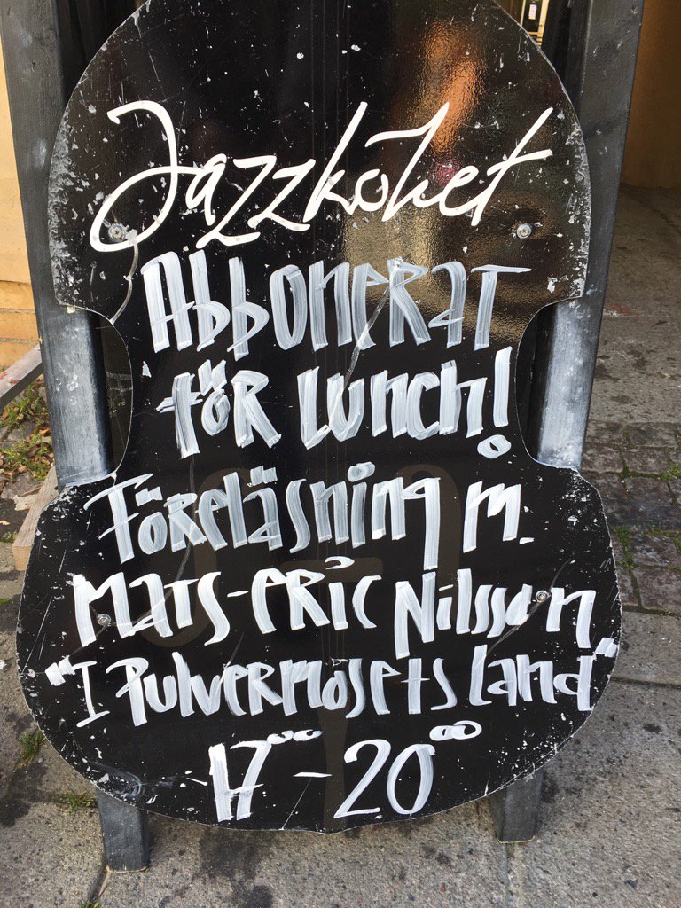 Ikväll pratar jag mat på Jazzköket i Östersund.