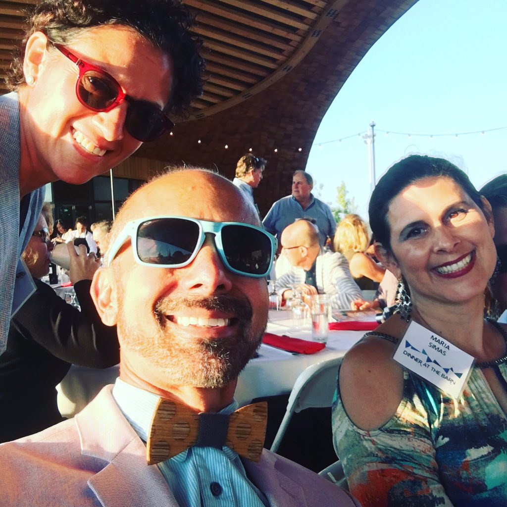 Day #4 at riverfront's new hotspot. <a href="/LandBasedEd/">Center for Land-Based Learning</a>'s Dinner at The Barn w/food by <a href="/MayahuelMuseo/">Mayahuel</a>.