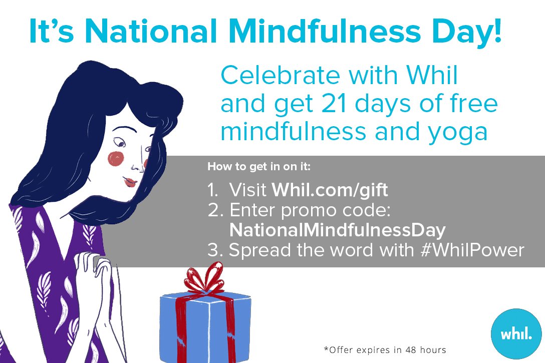 A special #gift for you today, for it's #NationalMindfulnessDay. bit.ly/2cmjDiQ #whil #whilpower #promo