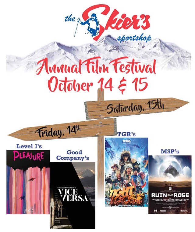 Film fest is back! We are teaming up w/ <a href="/Level1/">Level 1</a> <a href="/TetonGravity/">Teton Gravity Research</a> <a href="/mspfilms/">MATCHSTICK</a> <a href="/GoodCompanySki/">Good Company</a> <a href="/themetrocinema/">Metro Cinema</a>