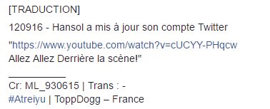 ToppDoggFrench's tweet photo. 【 TWITTER 】- ML_930615 

120916

(lien : https://t.co/wQ3PRx7hOp)

#Ohmygohn https://t.co/I9C7CLJbKM
