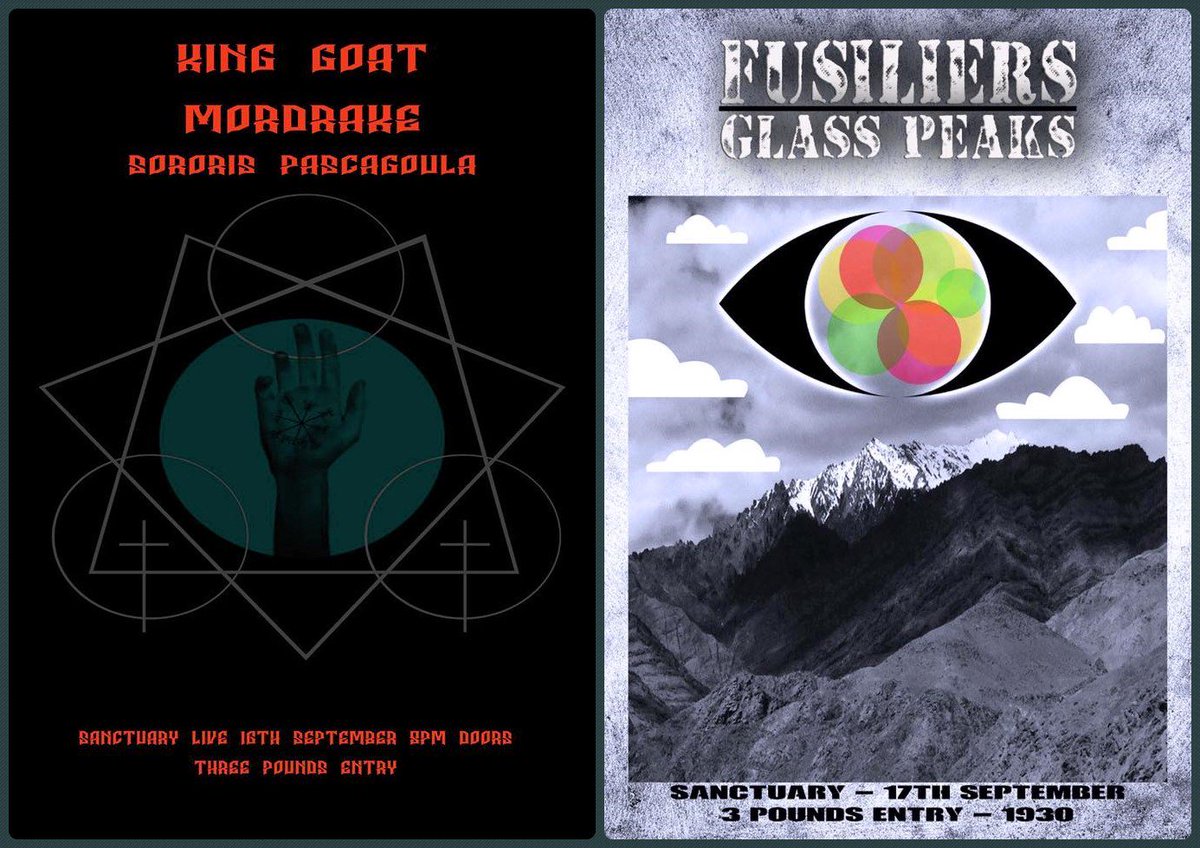 FRIDAY : <a href="/kinggoatdoom/">King Goat</a> // SATURDAY : <a href="/FusiliersUK/">.</a> - #livemusic #SanctuaryLiveUK Basingstoke