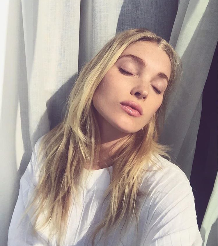 Elsa Hosk is Khione, goddess of snow.
