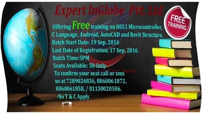 Expert_InGlobe's tweet photo. #ExpertInGlobe offers #Free #Training on #CLanguages, #microcontroller8051, #Android #RevitStructure
7290964867 https://t.co/h5tacxZeYw