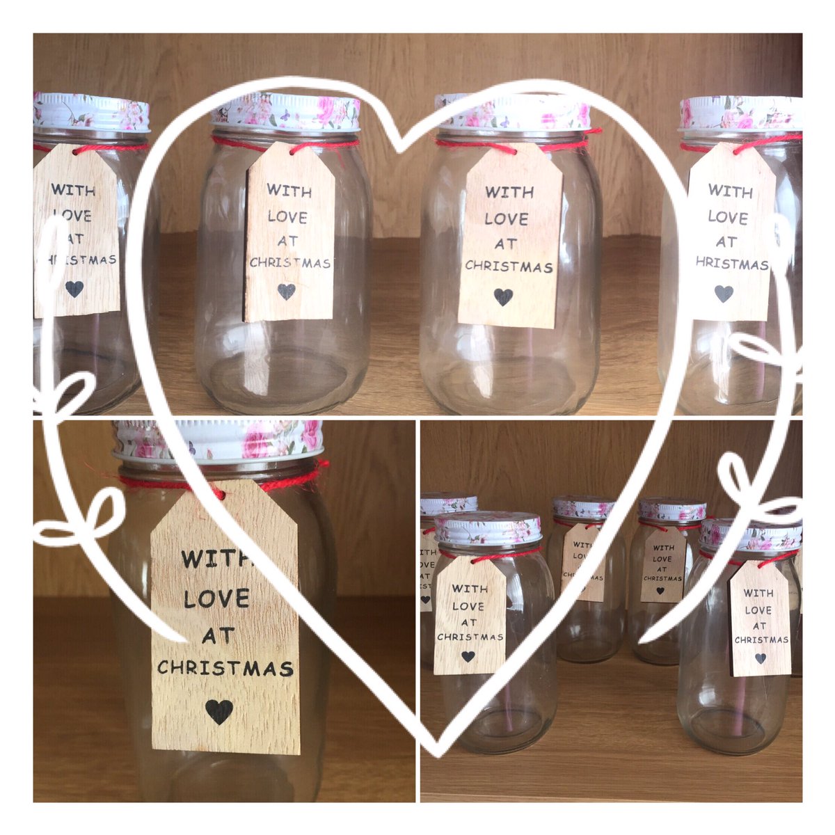 Cumbriamade's tweet photo. Christmas jars all ready to be filled 🎅🏼🎄☃ #gifts #handmade https://t.co/CrGUUpfLrs