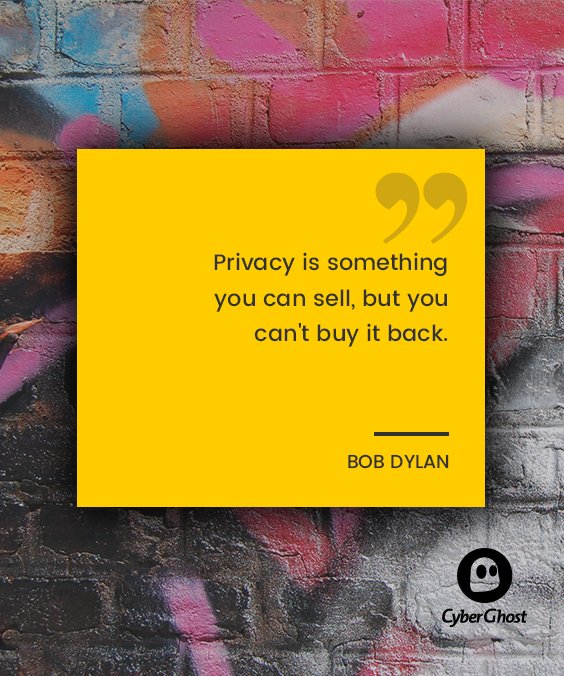 CyberGhost_EN's tweet photo. Dance like no one is watching, but surf the web like everyone is! #CyberGhost #PrivacyQuotes #MondayInspiration https://t.co/0RIWV2Xu3l