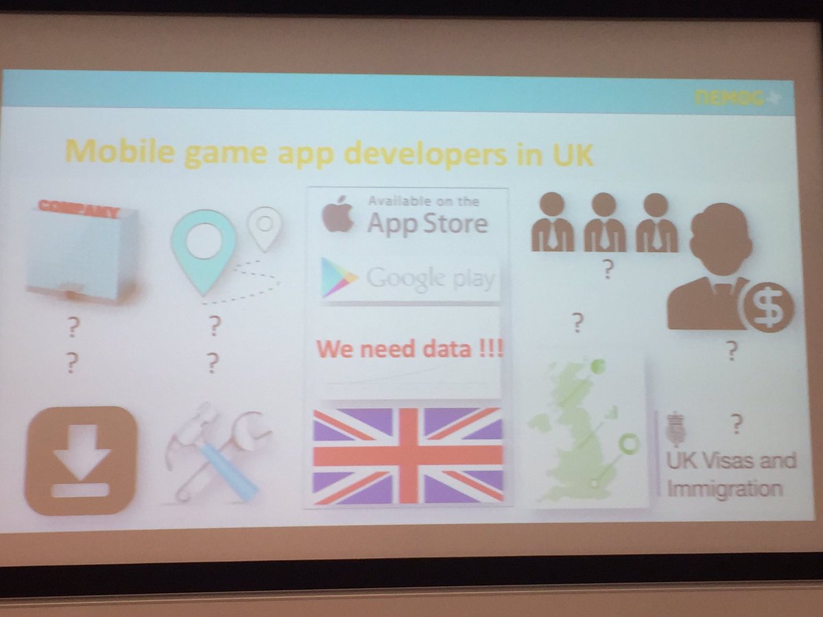 gamerepublic's tweet photo. Data from mobile #gamedevs from @ProjectNEMOG helping competitiveness and access for new talent #GameChangers https://t.co/Q094lkIjms
