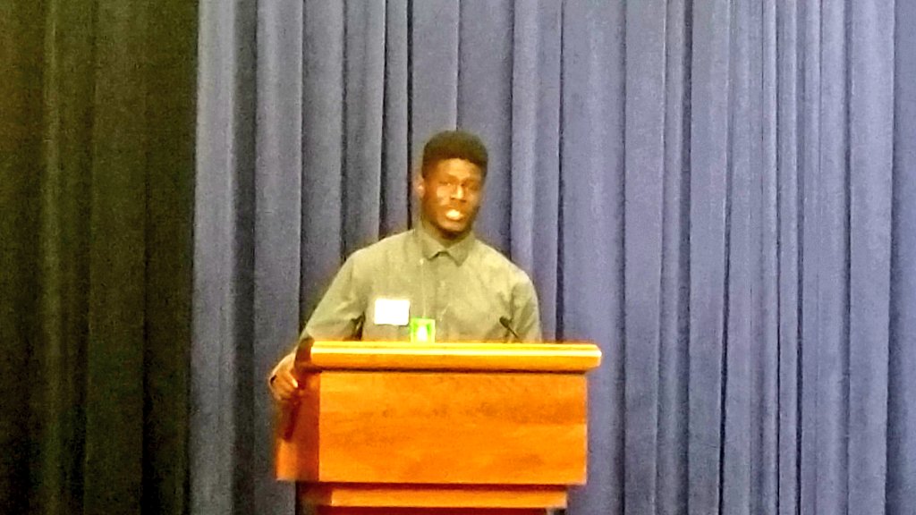 JDPoon's tweet image. Student Josh: life was "Titanic hitting the iceberg" til foster Mom, transfer to Albemarle project-based #NextGenHS