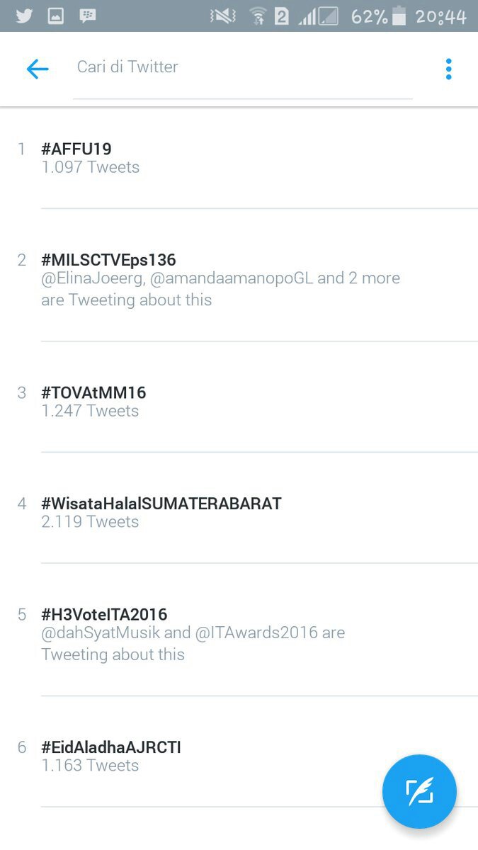 imadfahri's tweet photo. Thanks for watching dan meramaikan hastag #MILSCTVEps136 sehingga masuk TTI 2! semoga besok makin kompak yaa.. #RT https://t.co/8O0WCfP7im