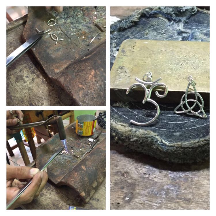 anshukayoga's tweet photo. When you make your own silver jewellery 🔨 at the workshop today. 
#Om #ProtectionSymbol #ExploreBali #StudioPerak https://t.co/VRFTDaVgWK