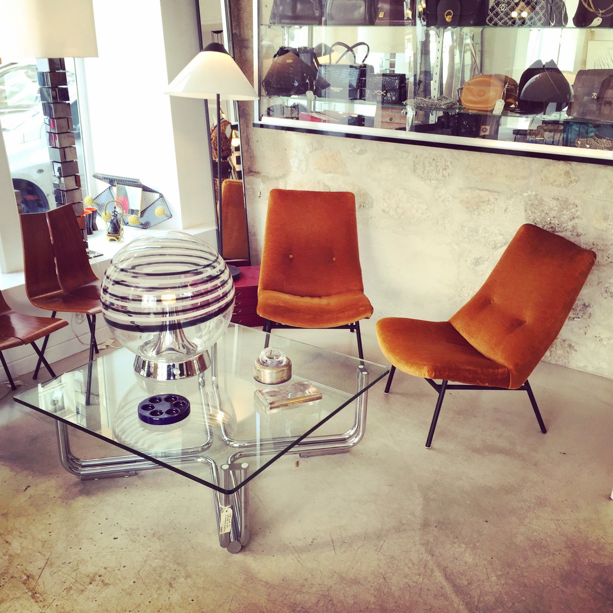 #Vintage #ForSale > pair of SK660 lounge chairs by #PierreGuariche ed. #Steiner from the 50s > sales@design-only.com