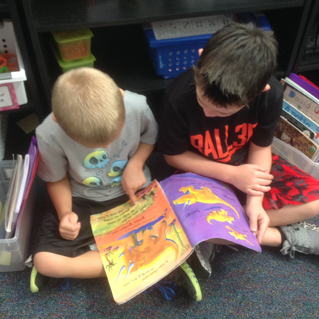 Partner reading in 1st grade! #resunique #Roanoke1stGrade