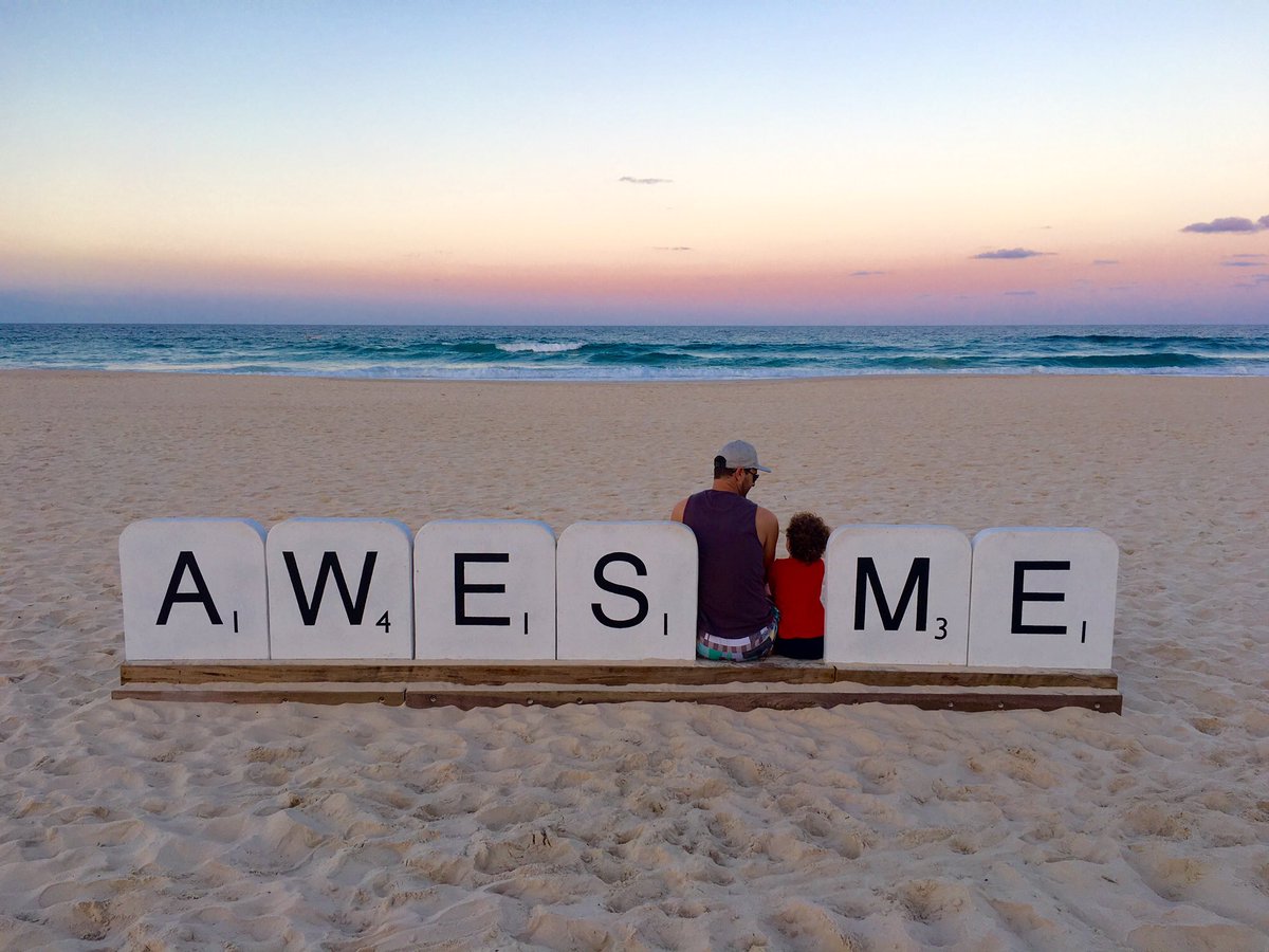 My little man and I found this 'awesome' spot to watch the waves as the sun sets at Currumbin. <a href="/cityofgoldcoast/">City of Gold Coast</a>