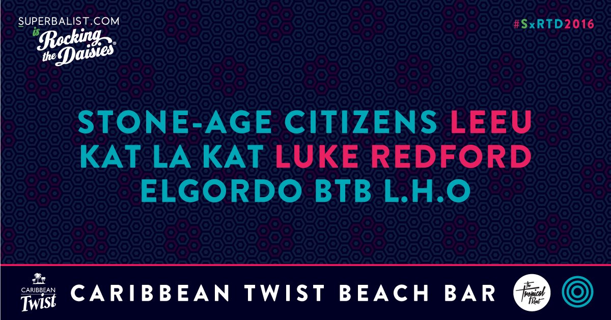 Here's 2/3 of the full <a href="/CaribTwistSA/">Caribbean Twist SA</a> Beach Bar line up! #SxRTD2016