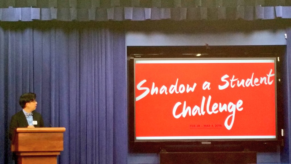 JDPoon's tweet image. .@HFMarcChun shares SchoolRetool.com and Shadow a Student Challenge with @WhiteHouse Summit on #NextGenHS