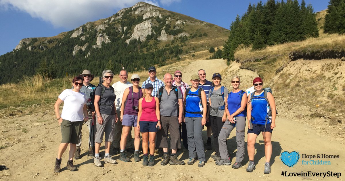 HopeandHomes's tweet image. Great photos coming through of our trekkers on 1st walking day (Sinaia – Pestera via Bolboci Lake) #LoveinEveryStep