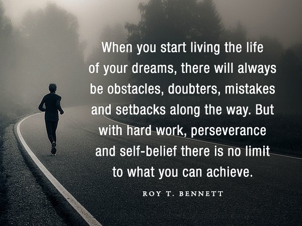 But with hard work, perseverance and self-belief there is no limit... Roy T. Bennett #mondaymotivation #leadership