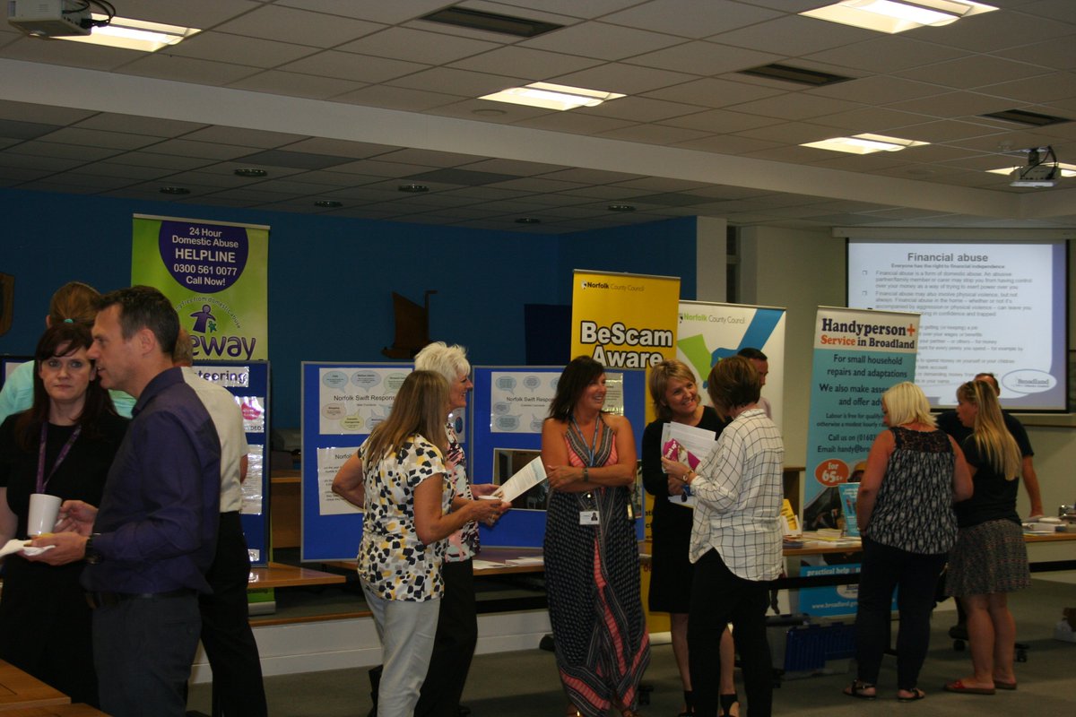 BroadlandDC's tweet photo. Today we had a staff Safeguarding Event to find out how to help people in our communities live more safely #NSAB2016 https://t.co/SSCylaxrkT