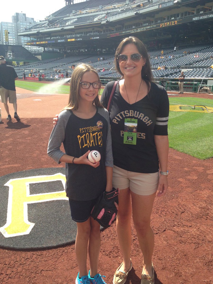 PghKids's tweet photo. As the winner of our #ExploreMaking contest, Ana Jo threw out the first pitch at yesterday's @Piratesgame! @Chevron https://t.co/A2WJY3w4Mi