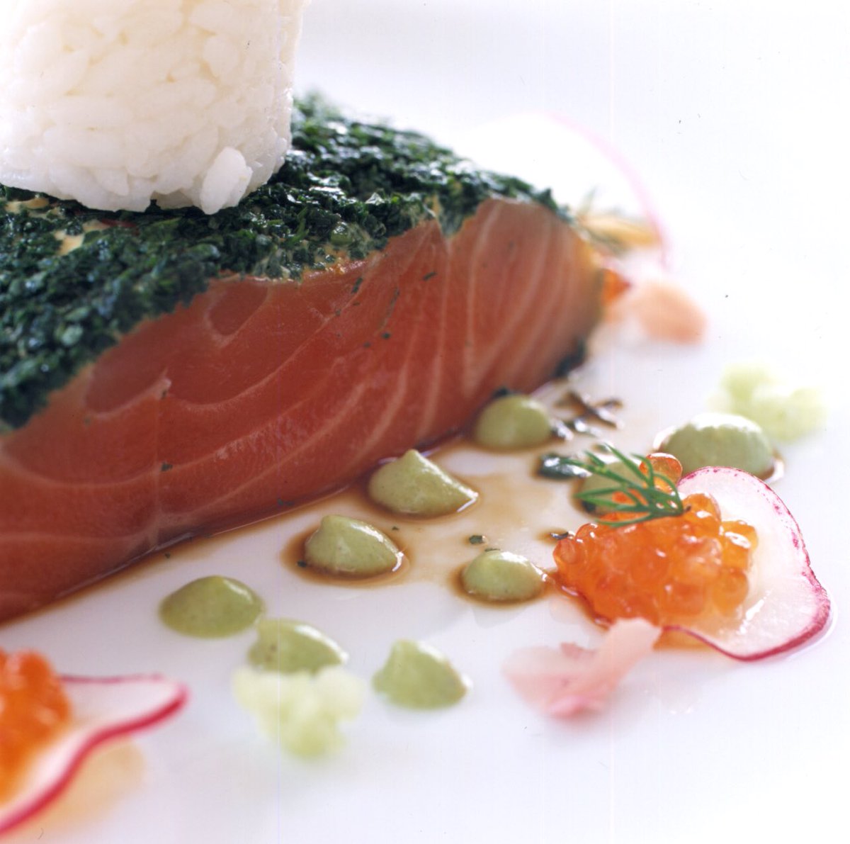 Our pastrami style salmon-back on the menu at Gallagher's,Tapas for 2, 5 plates to share, R295