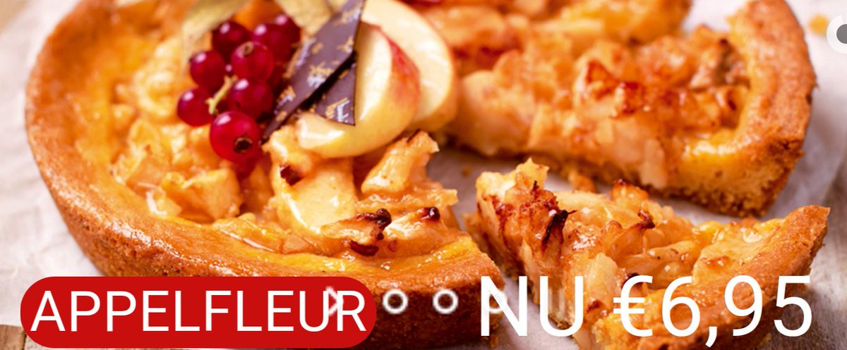 Deze week in de #aanbieding onze heerlijke appelfleur #breda #pastry