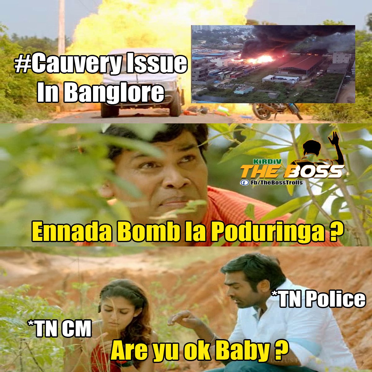 Cauvery issue tamilnadu Vs Karnataka Memes