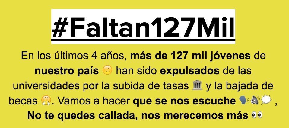 PabloIglesias's tweet photo. Queremos que vuelvan tod@s. L@s expulsados, l@s emigrados. Patria es defender derecho a Universidad #Faltan127Mil https://t.co/PJG6thfKIv