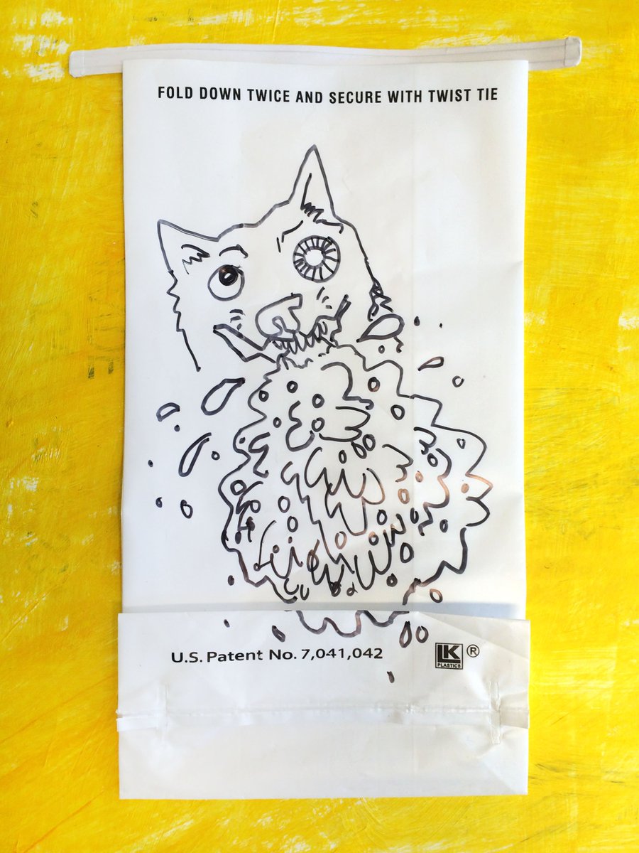 jettisonmag's tweet photo. Featured artist Sydney Joslin-Knapp finds a muse in her doggo. https://t.co/UI0THS9YCK
