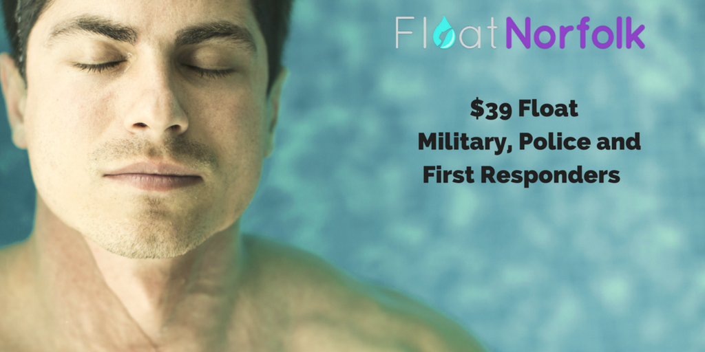 FloatNorfolk's tweet image. Military and First Responder Special Offer - all one hour floats just $39! bit.ly/39milfn