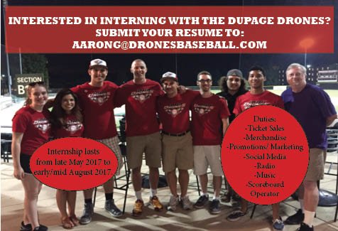 ICYMI, we are still seeking interns for the 2017 season. Be a part of the #Drones team.