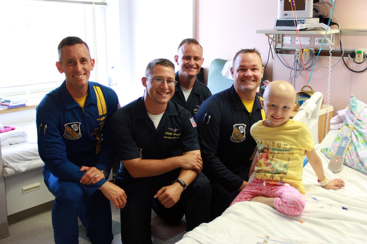 What makes a day in the hospital better? A visit from the <a href="/BlueAngels/">Blue Angels</a> of course! Thanks for brightening our day.