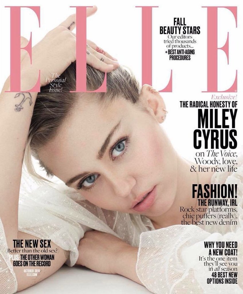 MCWORLD14's tweet photo. Miley Cyrus para ELLE Magazine (USA) en todos los negocios a partir del Sep. 20!!! ❤ https://t.co/9kVQLWrTs4