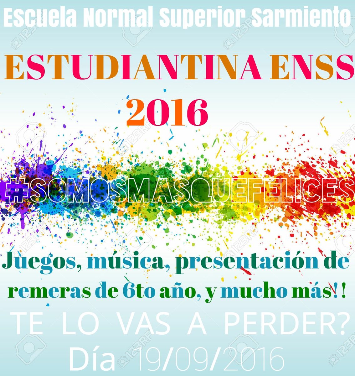 normalsarmiento's tweet photo. Estas preparado? 🙌💃🎈 #SomosMásQueFelices #In16ualableENSS https://t.co/gCHltshGVR