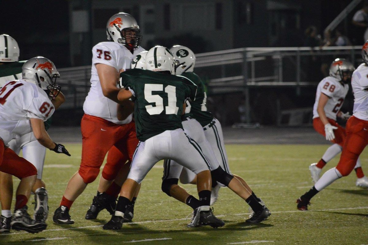 It took Central Catholic 3 guys to stop him and they failed