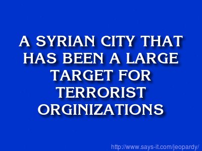 PoliPhotoshop's tweet photo. Golly Mr. Johnson, you sure are good at Jeopardy! #WhatIsAleppo https://t.co/AGk3dCne4b