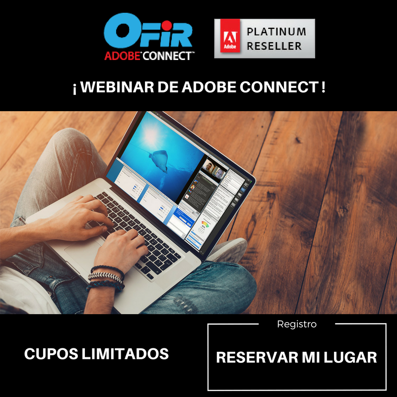 ofirlatam's tweet image. #AdobeConnect : SEMINARIO ONLINE GRATUITO. Link de inscripción: goo.gl/KtJQhM