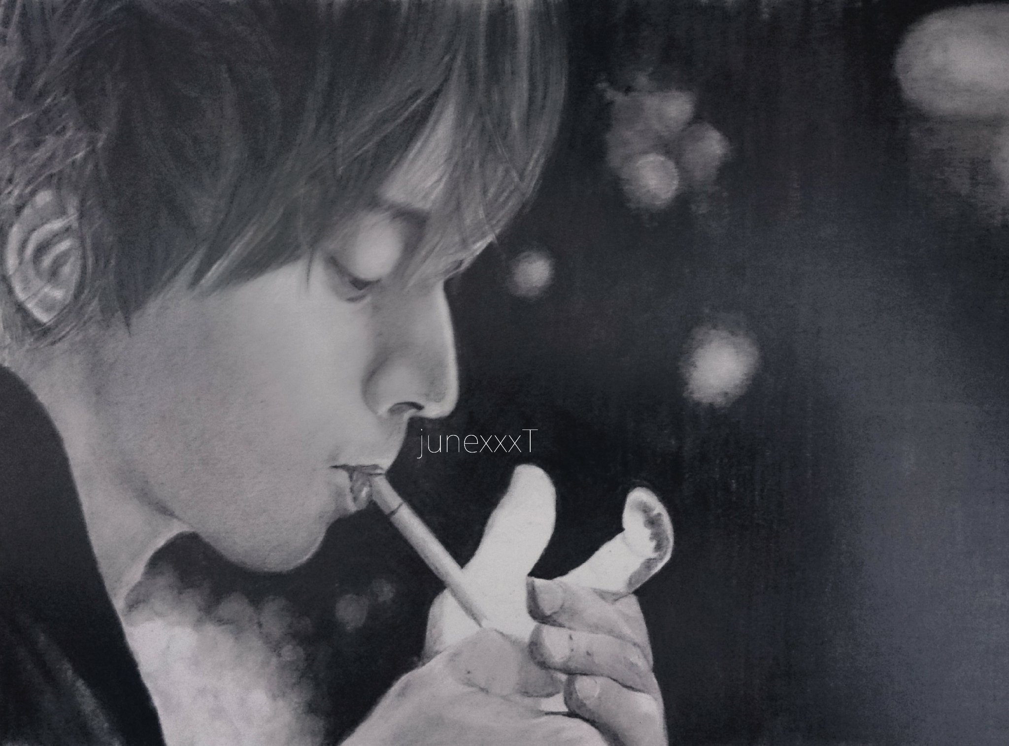 Junexxx 大人な藤ヶ谷太輔さんですー タバコをカッコよく吸って貰いたかっただけです なので原画は ありません 藤ヶ谷太輔 鉛筆画 キスマイ 似顔絵 T Co Ppwid5qr9d Twitter