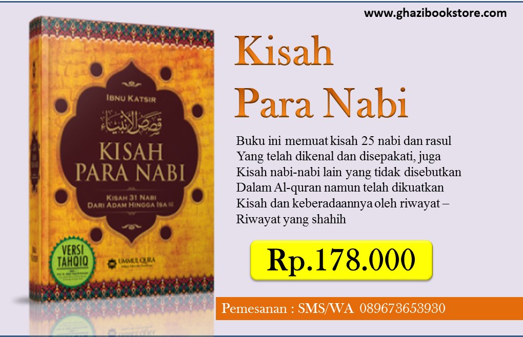 INAmembaca's tweet photo. Buku Kisah Para Nabi hanya 178 ribu SMS/WA 089673653930 https://t.co/HS8qkKVd51