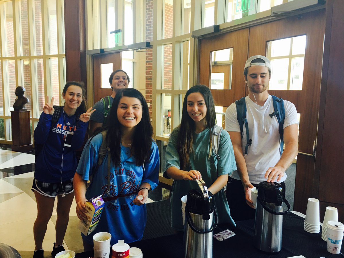 GaylordCollege's tweet photo. What makes @GaylordCollege smile on a Monday morning? @CoolBeans405, that's what! She'll be back on the 26th. https://t.co/7NT47HkV2F