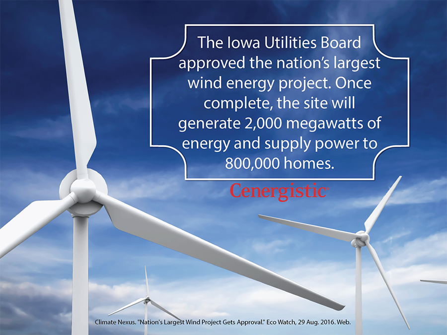 PCS_Cenergistic's tweet photo. Iowa moves forward w/ ambitious #WindXI project! @Cenergistic #windpower #CleanEnergy #EnergyNews https://t.co/JVLNcyKqjM
