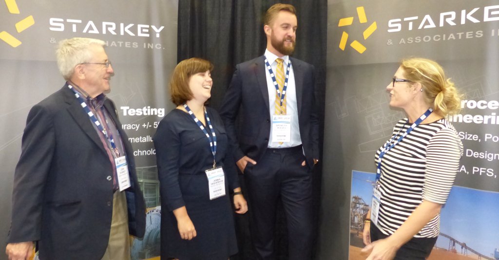 barrywills's tweet photo. #Comminution18 sponsor Starkey &amp; Associates at #IMPC2016 @CIMorg @SAGDesignTest https://t.co/CQ9e2otQ9f