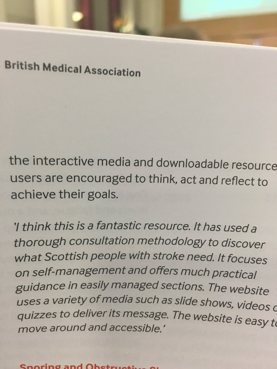 heathbryceland's tweet photo. Great feedback from the BMA about #selfhelp4stroke https://t.co/UQQM9fpbLc