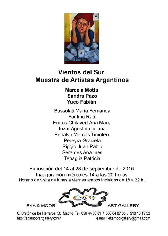 EkaMoor's tweet photo. Miércoles 14 a las 20 horas, inauguración exposición Vientos del Sur. https://t.co/9oDvD6JsyJ https://t.co/WC8B0yoTav