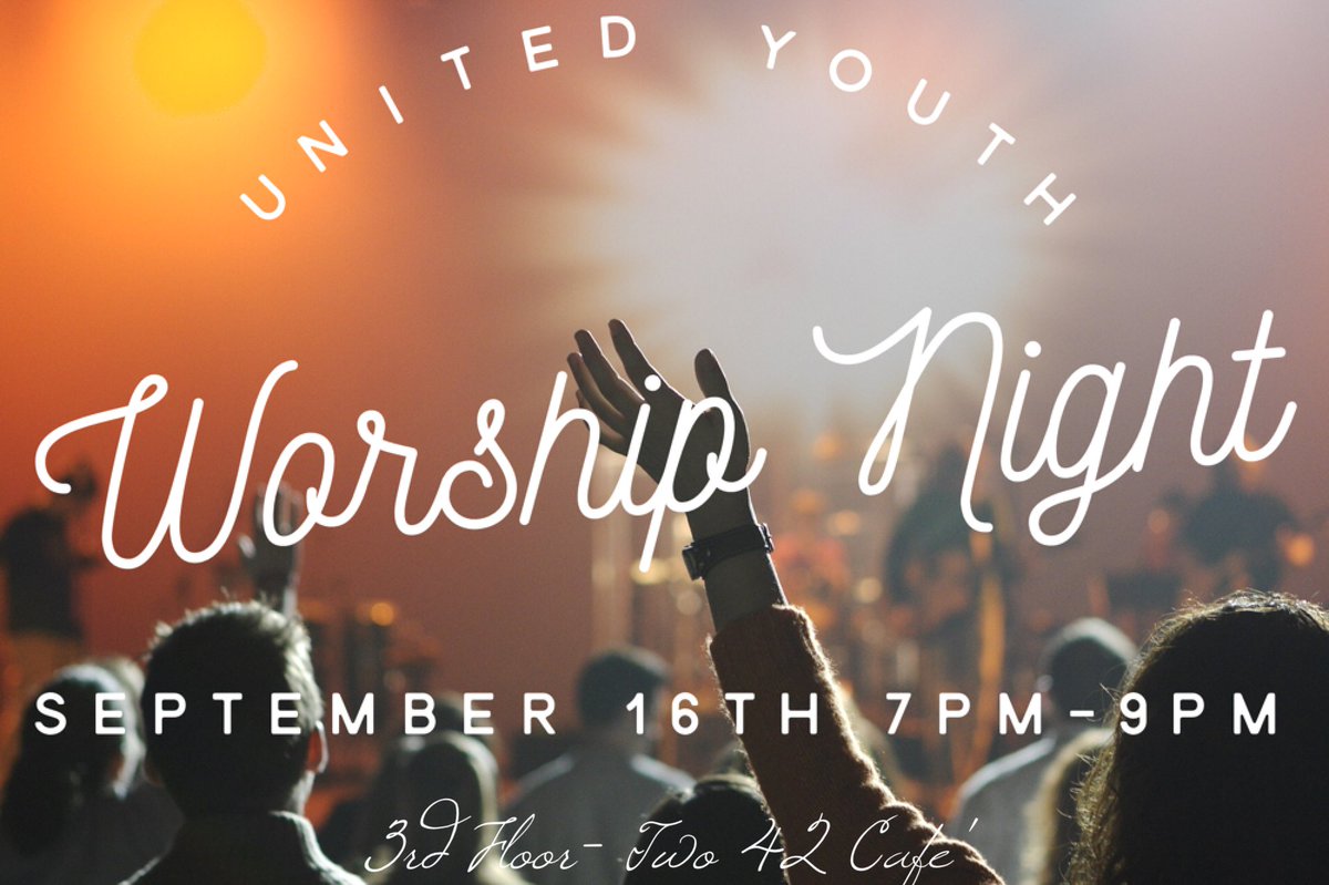 peoplesunited_'s tweet photo. United Youth Worship Night this Friday!! #LiveRevival #Peoplesunited https://t.co/BKhFzNe11G