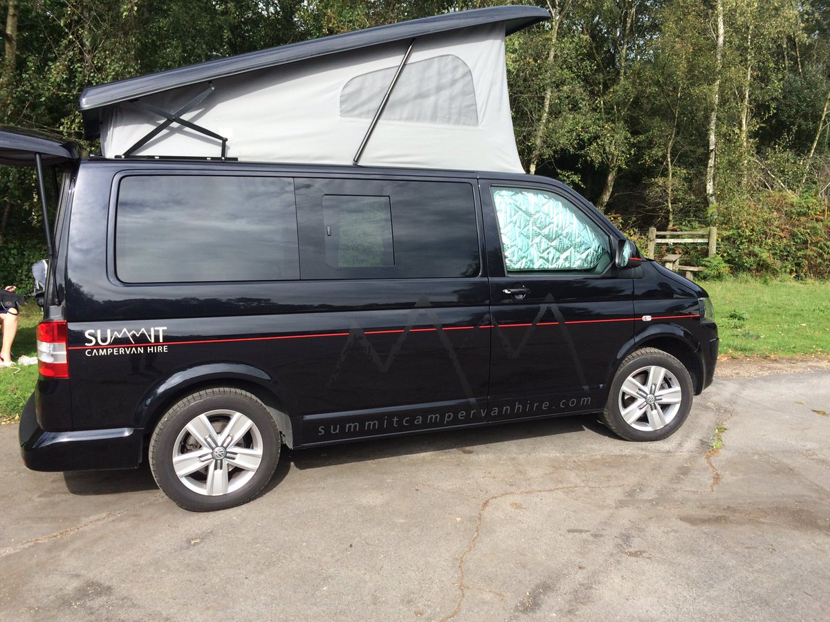black van with red stripe