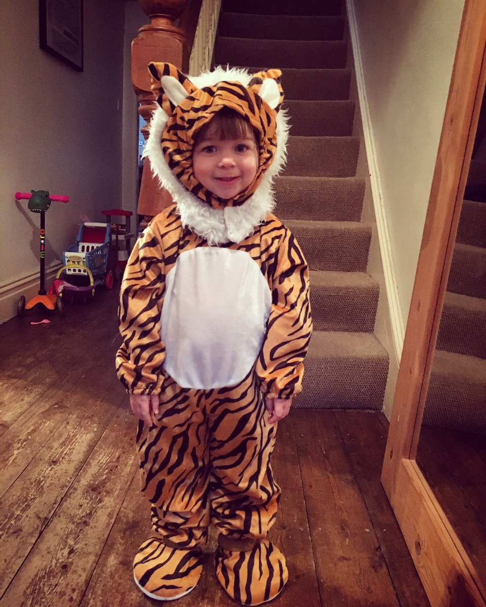 Little Miss loved dressing up as a tiger from <a href="/TimeToDressUpUK/">Time to Dress Up</a> today! #dressup #costumes #fancydress #toddlerlife